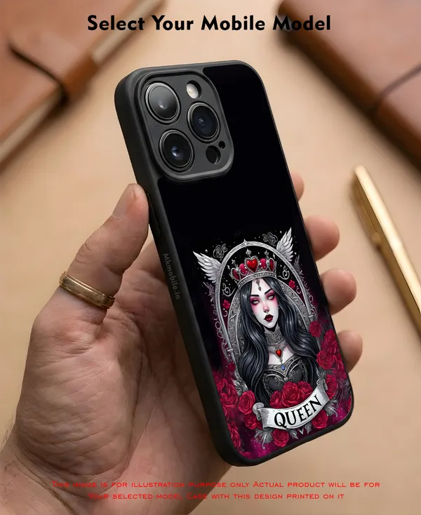 Black_Gothic_Queen__Design_Printed_Premium_Glossy_Back_Case_Cover_With_Camera_Protection_Mk000164_Bx