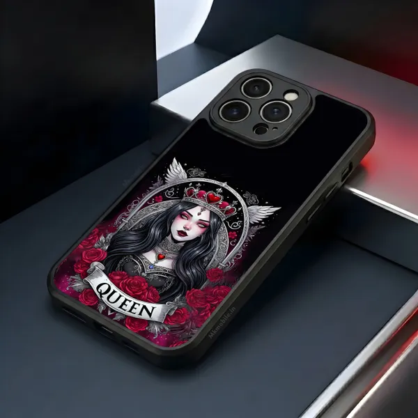 Black_Gothic_Queen__Design_Printed_Premium_Glossy_Back_Case_Cover_With_Camera_Protection_Mk000164_Bx