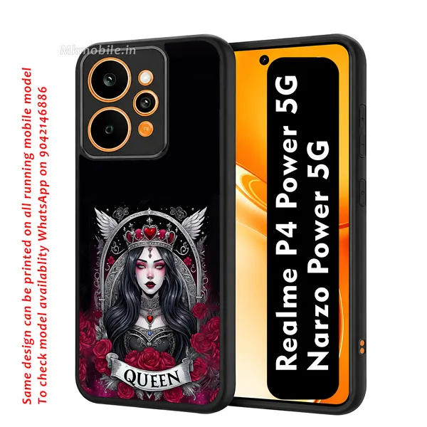 Black_Gothic_Queen_Design_Printed_Premium_Glossy_Back_Case_Cover_With_Camera_Protection_For_Realme_P4_Power_5G_/_Narzo_Power_5G_Mk000164_Bx