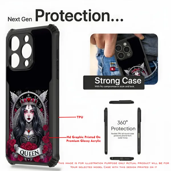 Black_Gothic_Queen__Design_Printed_Bumper_Glossy_Back_Case_Cover_With_Camera_Protection_Mk000164_Ip
