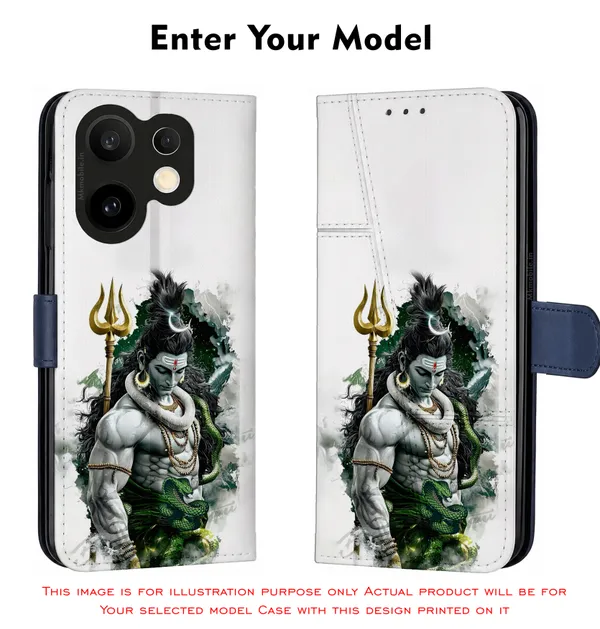 Lord_Shiva_Trishul_Snake__Design_Printed_Flip_Case_Cover_With_Camera_Protection_Mk000168_Fcuv