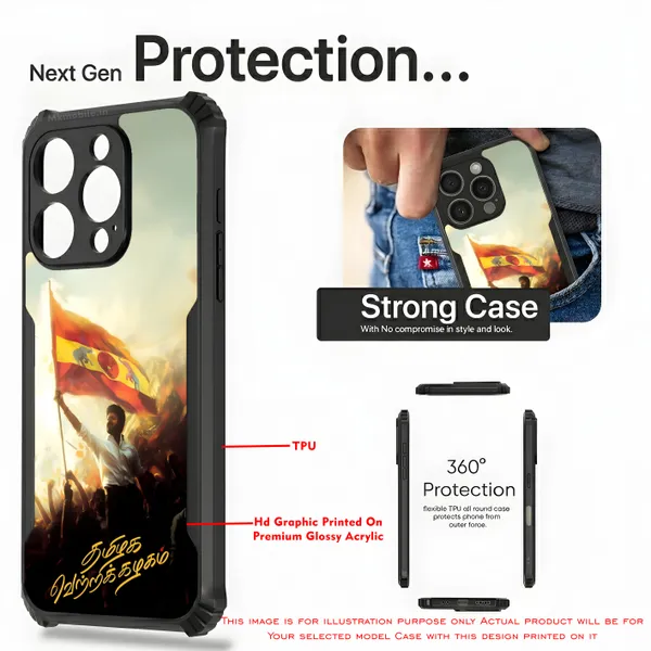 Tvk_Cm_C_Joseph_Vijay_Thalapathy_Flag_Design_Printed_Bumper_Glossy_Back_Case_Cover_With_Camera_Protection_Mk000174_Ip