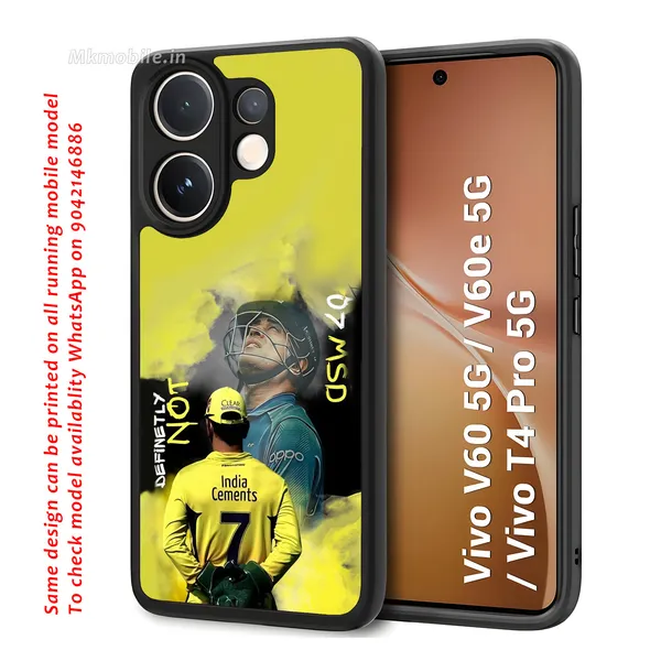 Ms_Dhoni_Csk_Yellow_Jersey_Design_Printed_Premium_Glossy_Back_Case_Cover_With_Camera_Protection_For_Vivo_V60_5G_/_V60e_/_T4_Pro_5G_Mk000175_Bx