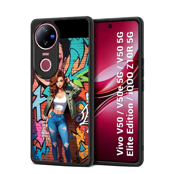 Graffiti_Style_Girl_Design_Printed_Premium_Glossy_Back_Case_Cover_With_Camera_Protection_For_Vivo_V50_/_V50e_/_V50_5g_Elite_Edition_/_iQOO_Z10r_5g_Mk000176_Bx