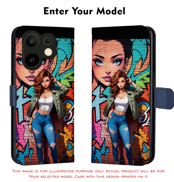 Graffiti_Style_Girl_Design_Printed_Flip_Case_Cover_With_Camera_Protection_Mk000176_Fcuv