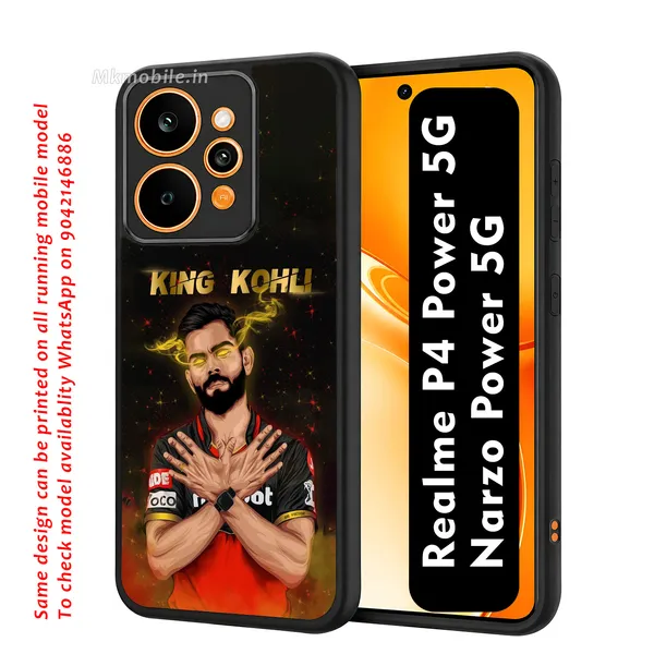 King_Kohli_Design_Printed_Premium_Glossy_Back_Case_Cover_With_Camera_Protection_For_Realme_P4_Power_5G_/_Narzo_Power_5G_Mk000183_Bx
