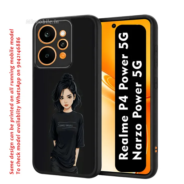 Black_Illustrated_Girl_Design_Printed_Premium_Glossy_Back_Case_Cover_With_Camera_Protection_For_Realme_P4_Power_5G_/_Narzo_Power_5G_Mk000185_Bx
