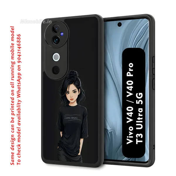 Black_Illustrated_Girl_Design_Printed_Premium_Glossy_Back_Case_Cover_With_Camera_Protection_For_Vivo_V40_5G_/_V40_Pro_5G_/_T3_Ultra_5G_Mk000185_Bx