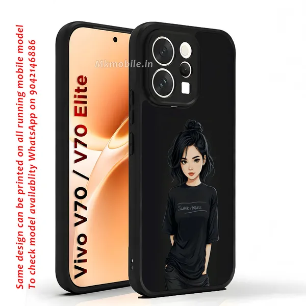 Black_Illustrated_Girl_Design_Printed_Premium_Glossy_Back_Case_Cover_With_Camera_Protection_For_Vivo_V70_5G_/_V70_5G_Elite_Mk000185_Bx