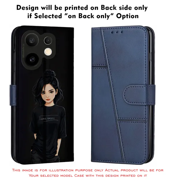 Black_Illustrated_Girl_Design_Printed_Flip_Case_Cover_With_Camera_Protection_Mk000185_Fcuv