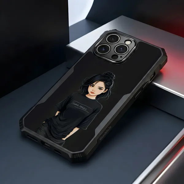 Black_Illustrated_Girl_Design_Printed_Bumper_Glossy_Back_Case_Cover_With_Camera_Protection_Mk000185_Ip