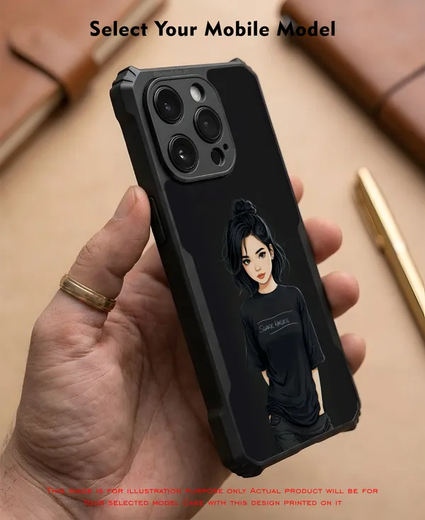 Black_Illustrated_Girl_Design_Printed_Bumper_Glossy_Back_Case_Cover_With_Camera_Protection_Mk000185_Ip
