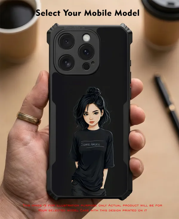 Black_Illustrated_Girl_Design_Printed_Bumper_Glossy_Back_Case_Cover_With_Camera_Protection_Mk000185_Ip