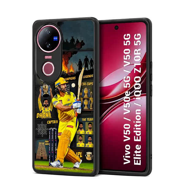 Chennai_Super_Kings_Whistle_Podu_Captain_Dhoni_Design_Printed_Premium_Glossy_Back_Case_Cover_With_Camera_Protection_For_Vivo_V50_/_V50e_/_V50_5g_Elite_Edition_/_iQOO_Z10r_5g_Mk000188_Bx
