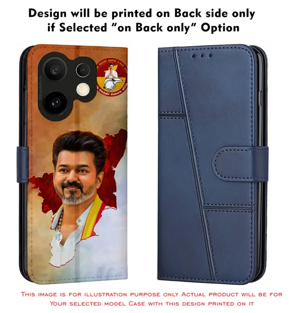 Tvk_Cm_C_Joseph_Vijay_Thalapathy_Design_Printed_Flip_Case_Cover_With_Camera_Protection_Mk000192_Fcuv