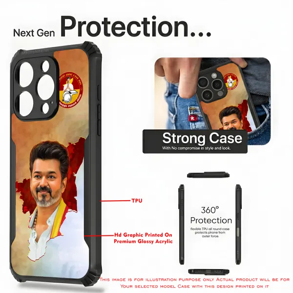 Tvk_Cm_C_Joseph_Vijay_Thalapathy_Design_Printed_Bumper_Glossy_Back_Case_Cover_With_Camera_Protection_Mk000192_Ip