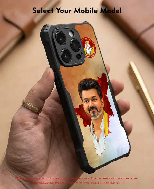 Tvk_Cm_C_Joseph_Vijay_Thalapathy_Design_Printed_Bumper_Glossy_Back_Case_Cover_With_Camera_Protection_Mk000192_Ip