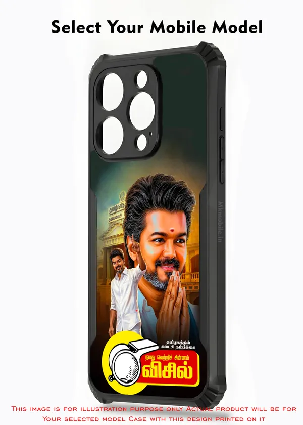 Tvk_Cm_C_Joseph_Vijay_Thalapathy_Design_Printed_Bumper_Glossy_Back_Case_Cover_With_Camera_Protection_Mk000194_Ip