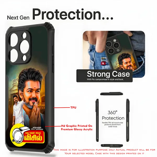 Tvk_Cm_C_Joseph_Vijay_Thalapathy_Design_Printed_Bumper_Glossy_Back_Case_Cover_With_Camera_Protection_Mk000194_Ip