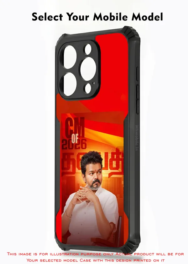 Tvk_Cm_C_Joseph_Vijay_Thalapathy_Design_Printed_Bumper_Glossy_Back_Case_Cover_With_Camera_Protection_Mk000195_Ip
