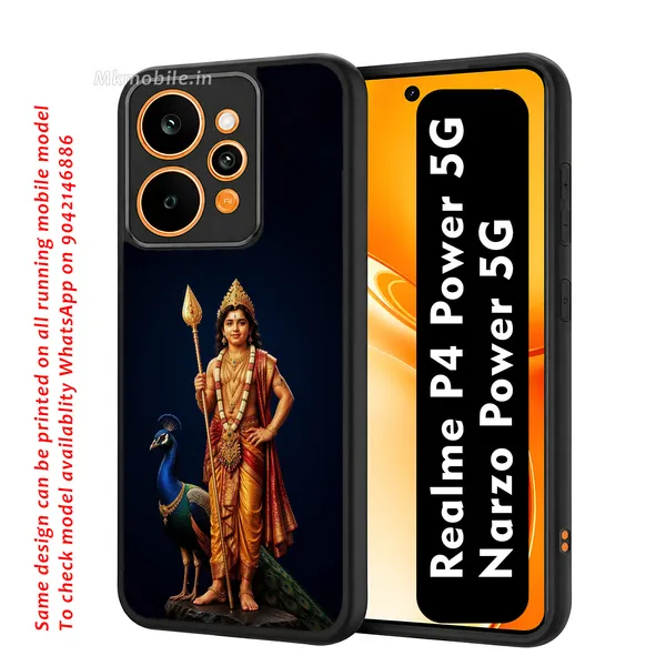 Kartikeya_Hindu_Deity_Murugan_Design_Printed_Premium_Glossy_Back_Case_Cover_With_Camera_Protection_For_Realme_P4_Power_5G_/_Narzo_Power_5G_Mk000199_Bx