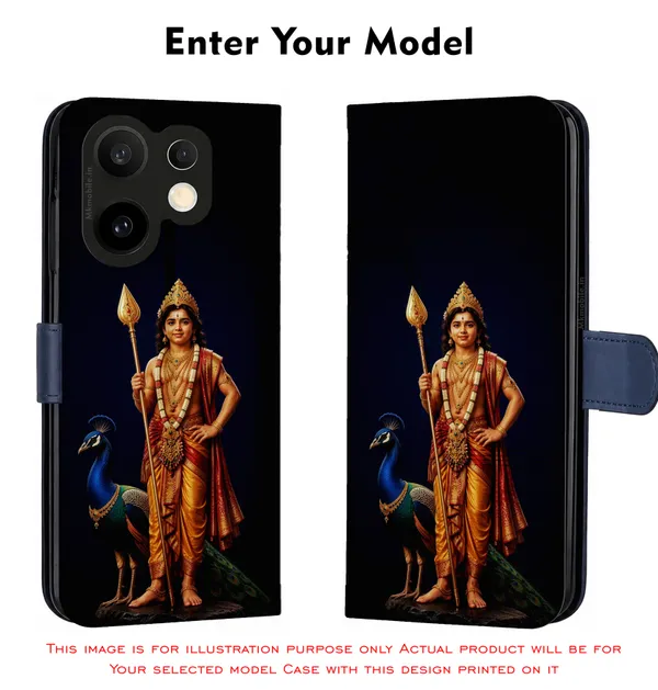 Kartikeya_Hindu_Deity_Murugan_Design_Printed_Flip_Case_Cover_With_Camera_Protection_Mk000199_Fcuv