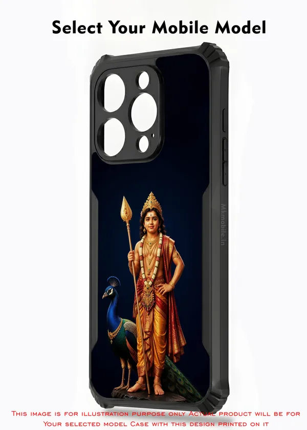 Kartikeya_Hindu_Deity_Murugan_Design_Printed_Bumper_Glossy_Back_Case_Cover_With_Camera_Protection_Mk000199_Ip