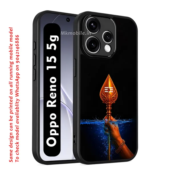 Black_Trishul_Om_Symbol_Design_Printed_Design_Printed_Premium_Glossy_Back_Case_Cover_With_Camera_Protection_For_OPPO_RENO_15_5g_Mk000201_Bx