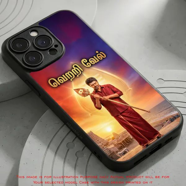Tvk_Cm_C_Joseph_Vijay_Thalapathy_Vetri_Vel_Traditional_Tamil__Design_Printed_Premium_Glossy_Back_Case_Cover_With_Camera_Protection_Mk000207_Bx