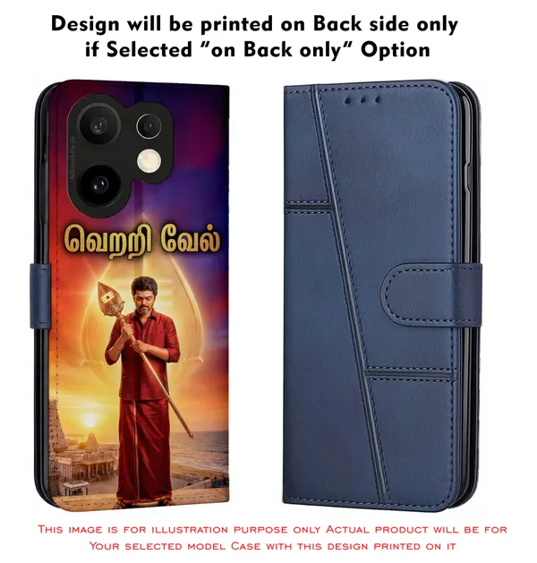 Tvk_Cm_C_Joseph_Vijay_Thalapathy_Vetri_Vel_Traditional_Tamil__Design_Printed_Flip_Case_Cover_With_Camera_Protection_Mk000207_Fcuv