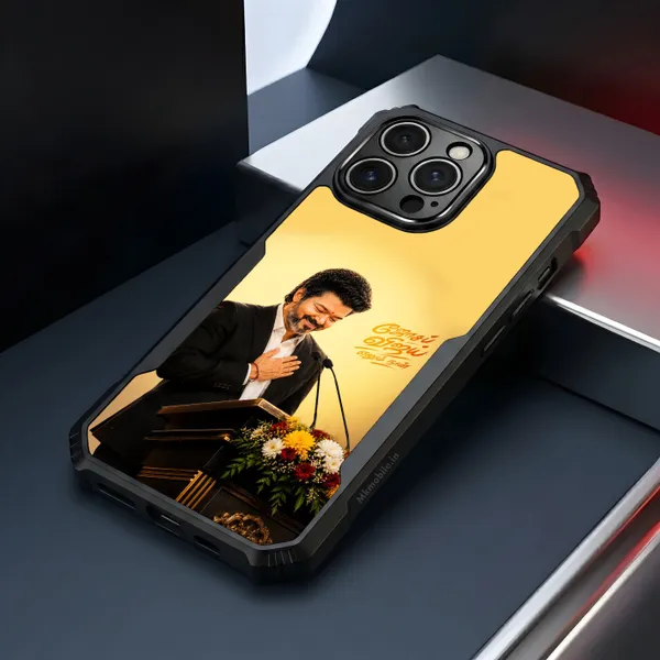 Tvk_Cm_C_Joseph_Vijay_Thalapathy_Design_Printed_Bumper_Glossy_Back_Case_Cover_With_Camera_Protection_Mk000210_Ip