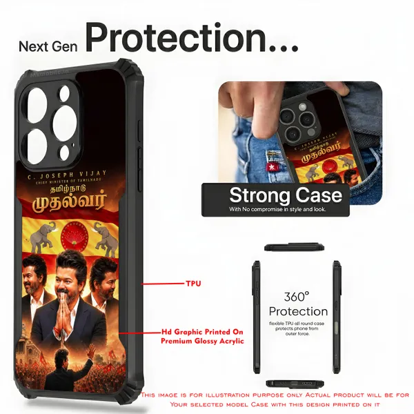 Tvk_Cm_C_Joseph_Vijay_Thalapathy_Mudhalvar_Design_Printed_Bumper_Glossy_Back_Case_Cover_With_Camera_Protection_Mk000212_Ip