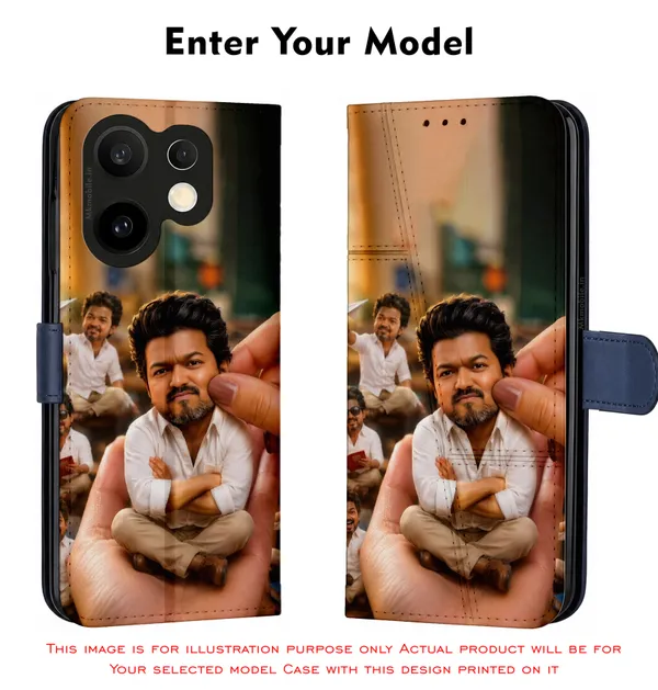 Tvk_Cm_C_Joseph_Vijay_Thalapathy_Cute_Design_Printed_Flip_Case_Cover_With_Camera_Protection_Mk000213_Fcuv