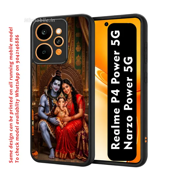 Shiv_Parivar_Divine_Family_Portrait_Design_Printed_Premium_Glossy_Back_Case_Cover_With_Camera_Protection_For_Realme_P4_Power_5G_/_Narzo_Power_5G_Mk000215_Bx