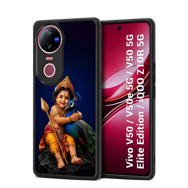 Baby_Krishna_With_Peacock_Design_Printed_Premium_Glossy_Back_Case_Cover_With_Camera_Protection_For_Vivo_V50_/_V50e_/_V50_5g_Elite_Edition_/_iQOO_Z10r_5g_Mk000218_Bx