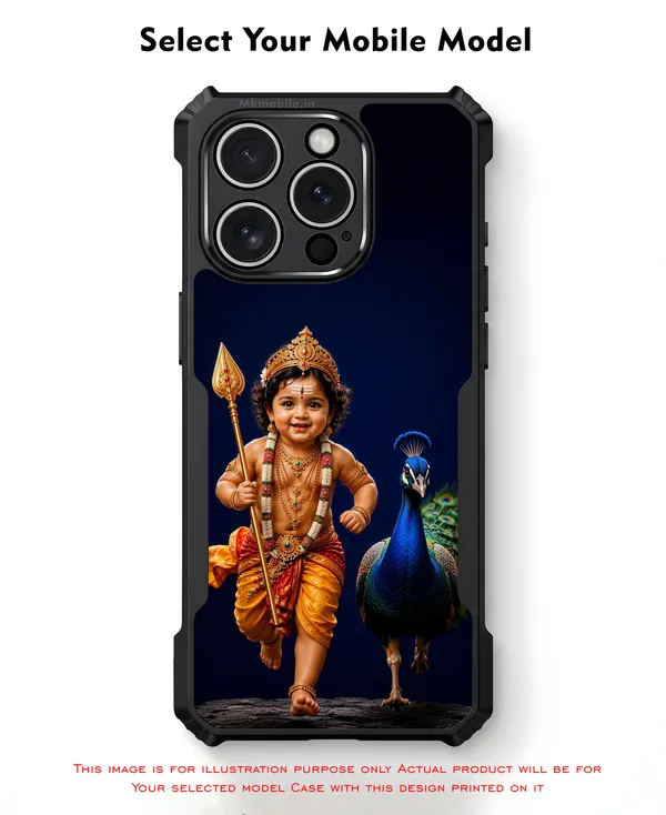 Lord_Murugan_With_Peacock_Design_Printed_Bumper_Glossy_Back_Case_Cover_With_Camera_Protection_Mk000219_Ip