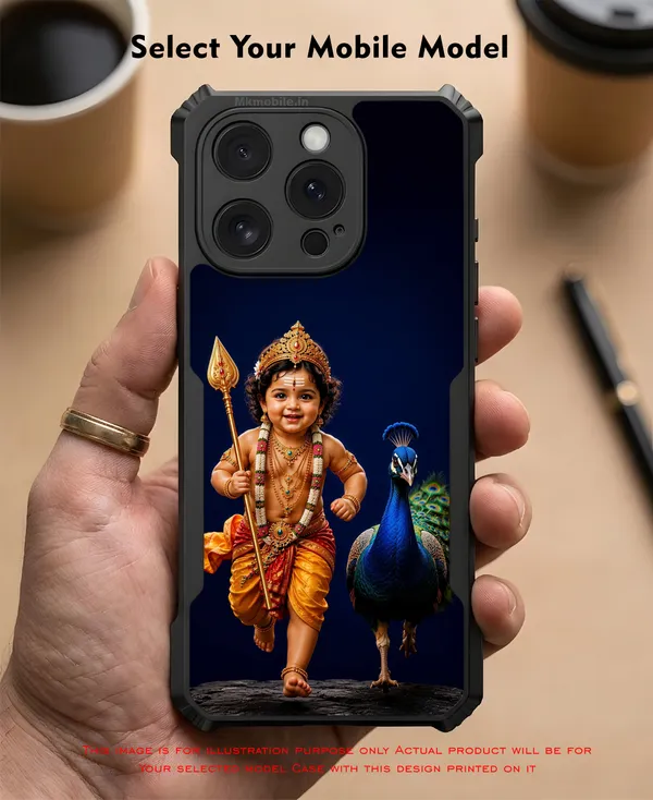 Lord_Murugan_With_Peacock_Design_Printed_Bumper_Glossy_Back_Case_Cover_With_Camera_Protection_Mk000219_Ip