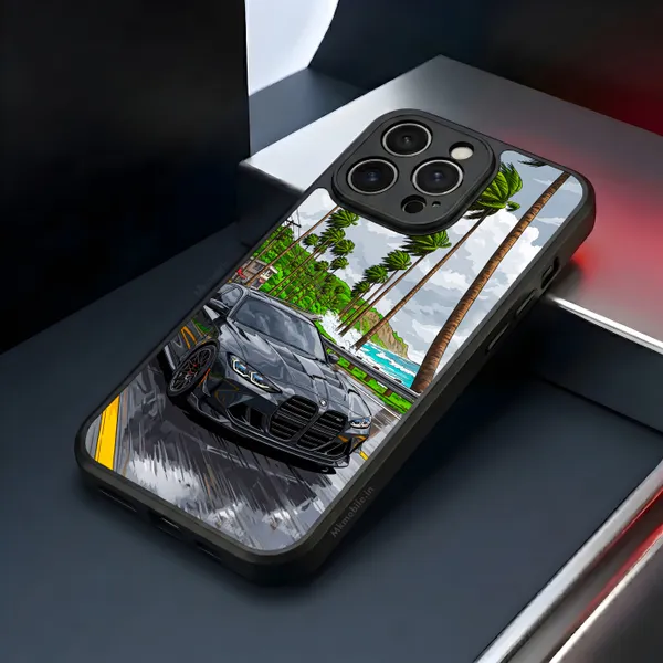 Sports_Car_On_Street__Design_Printed_Premium_Glossy_Back_Case_Cover_With_Camera_Protection_Mk000228_Bx