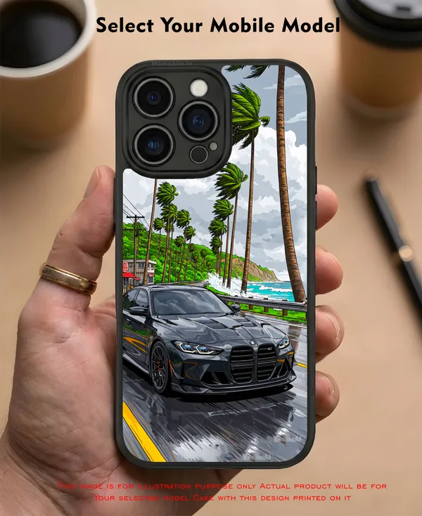Sports_Car_On_Street__Design_Printed_Premium_Glossy_Back_Case_Cover_With_Camera_Protection_Mk000228_Bx