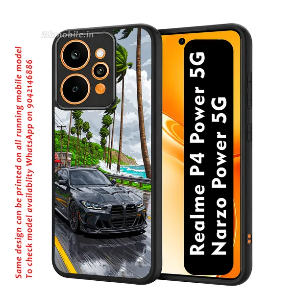 Sports_Car_On_Street_Design_Printed_Premium_Glossy_Back_Case_Cover_With_Camera_Protection_For_Realme_P4_Power_5G_/_Narzo_Power_5G_Mk000228_Bx