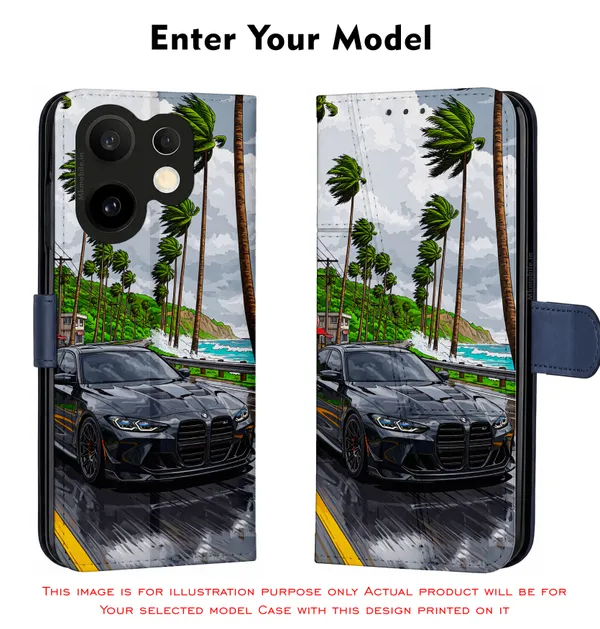 Sports_Car_On_Street__Design_Printed_Flip_Case_Cover_With_Camera_Protection_Mk000228_Fcuv