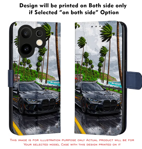Sports_Car_On_Street__Design_Printed_Flip_Case_Cover_With_Camera_Protection_Mk000228_Fcuv