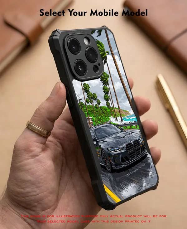 Sports_Car_On_Street__Design_Printed_Bumper_Glossy_Back_Case_Cover_With_Camera_Protection_Mk000228_Ip