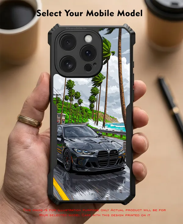 Sports_Car_On_Street__Design_Printed_Bumper_Glossy_Back_Case_Cover_With_Camera_Protection_Mk000228_Ip
