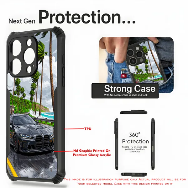 Sports_Car_On_Street__Design_Printed_Bumper_Glossy_Back_Case_Cover_With_Camera_Protection_Mk000228_Ip