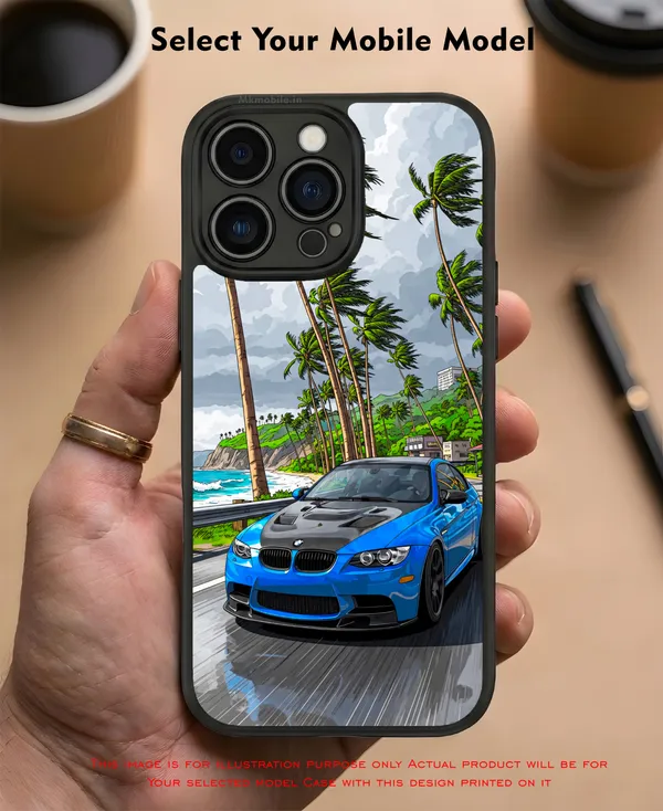 Sports_Car_On_Street__Design_Printed_Premium_Glossy_Back_Case_Cover_With_Camera_Protection_Mk000229_Bx