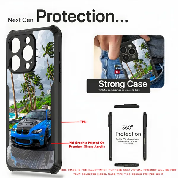 Sports_Car_On_Street__Design_Printed_Bumper_Glossy_Back_Case_Cover_With_Camera_Protection_Mk000229_Ip