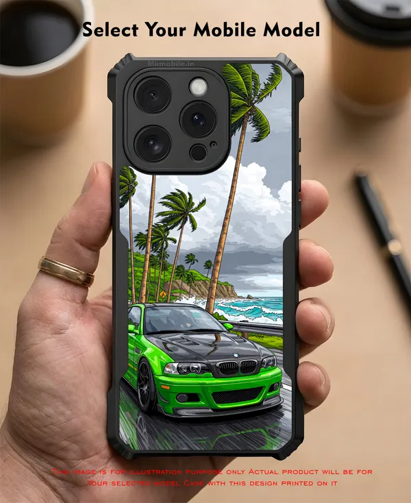 Sports_Car_On_Street__Design_Printed_Bumper_Glossy_Back_Case_Cover_With_Camera_Protection_Mk000230_Ip