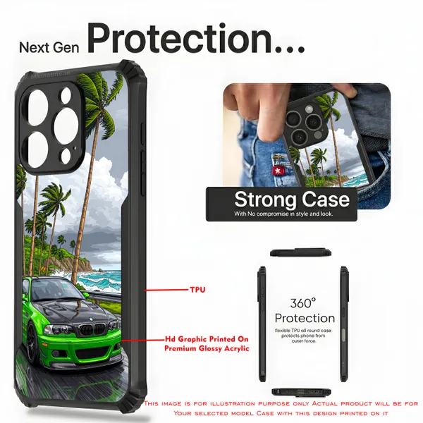 Sports_Car_On_Street__Design_Printed_Bumper_Glossy_Back_Case_Cover_With_Camera_Protection_Mk000230_Ip