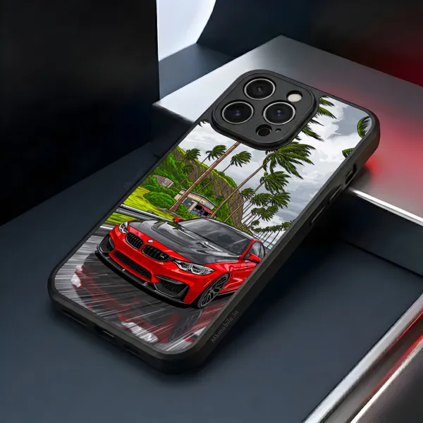 Sports_Car_On_Street__Design_Printed_Premium_Glossy_Back_Case_Cover_With_Camera_Protection_Mk000231_Bx